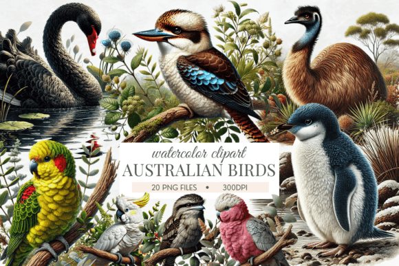 Australian Birds Watercolor Bundle: A Designer’s Review for Real Client Projects