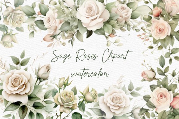 Elegant Editorial Vibes with Watercolor Roses Clipart White Roses Png