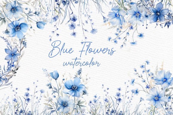 How Dusty Blue Flowers Clipart Watercolor Elevates Editorial and Web Design