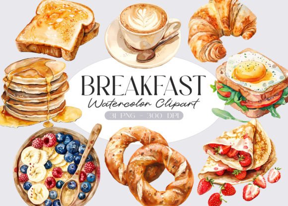 Watercolor Breakfast Foods Clipart: A Designer’s Honest Review