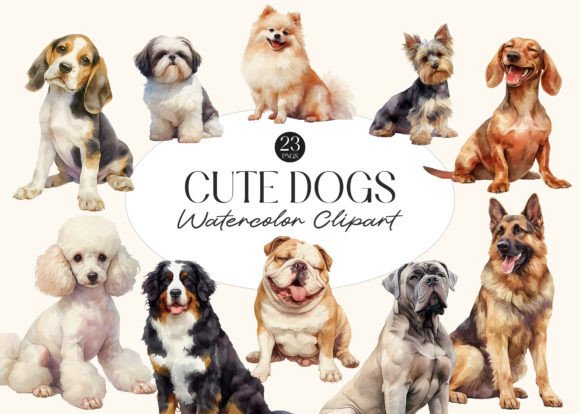 Watercolor Cute Dogs PNG Clipart: A Designer’s Take on Practical Use in Real Client Projects