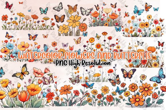 Watercolor Flowers and Butterflies: A Designer’s Take on Illustrations for Branding and Creative Projects