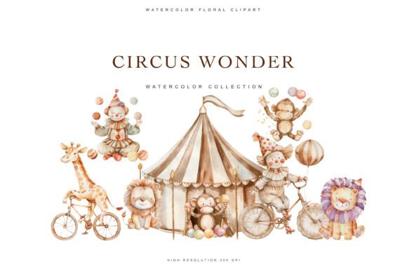 Watercolor Nursery Circus Clipart Set: A Creative Seller’s Review for Etsy & Print-on-Demand