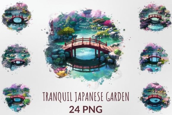 Watercolor Tranquil Japanese Garden Review